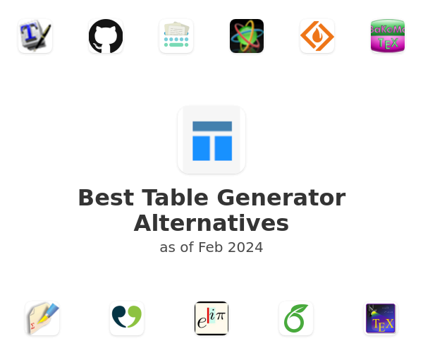 Best Table Generator Alternatives