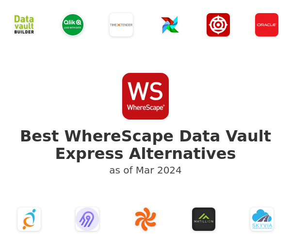 Best WhereScape Data Vault Express Alternatives
