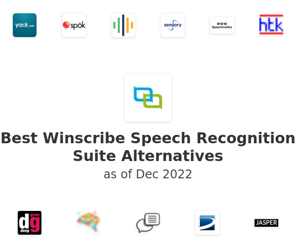 Best Winscribe Speech Recognition Suite Alternatives