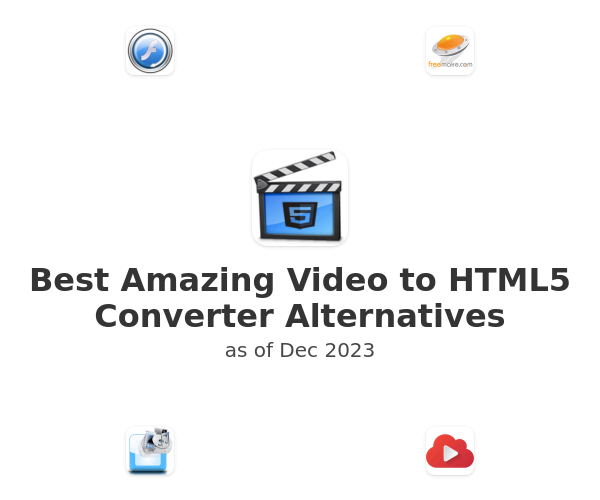 Best Amazing Video to HTML5 Converter Alternatives