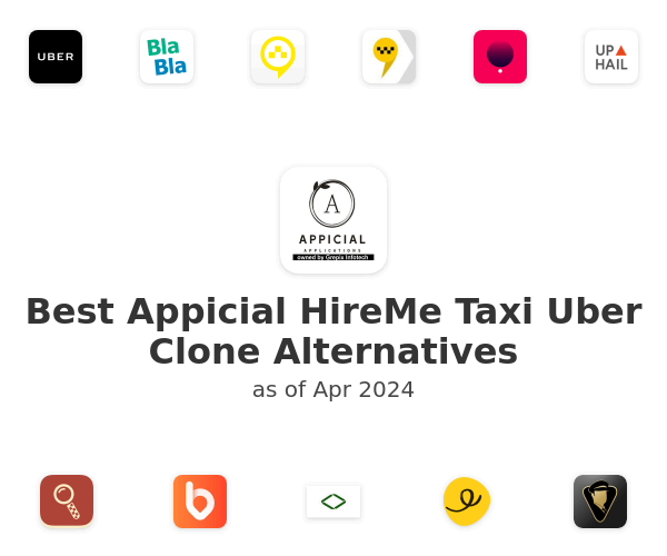 Best Appicial HireMe Taxi Uber Clone Alternatives