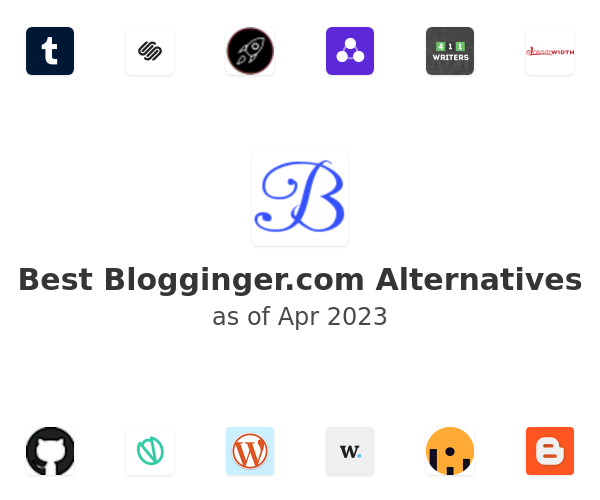 Best Blogginger.com Alternatives