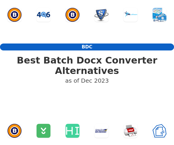 Best Batch Docx Converter Alternatives