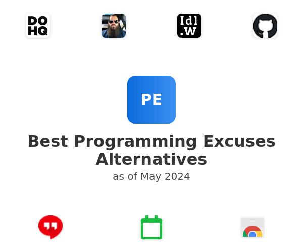 Best Programming Excuses Alternatives