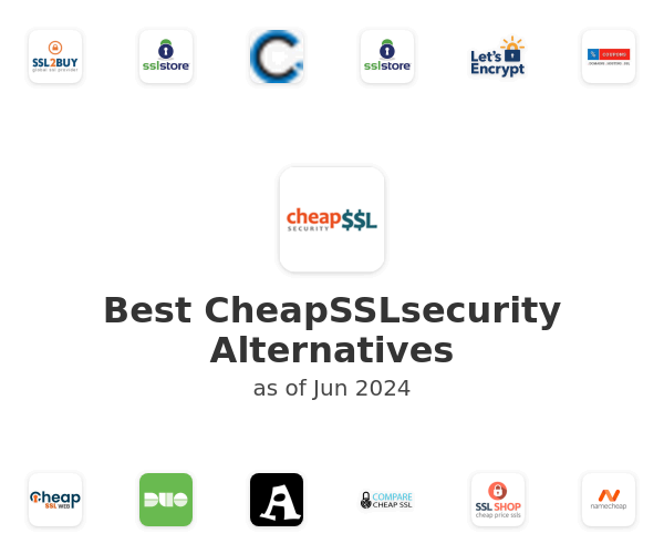 Best CheapSSLsecurity Alternatives