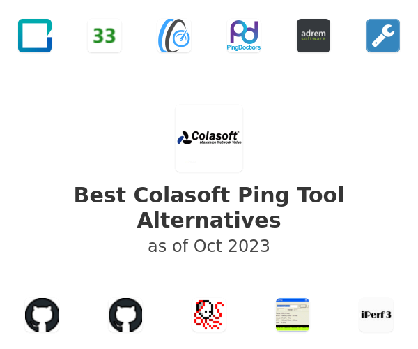 Best Colasoft Ping Tool Alternatives