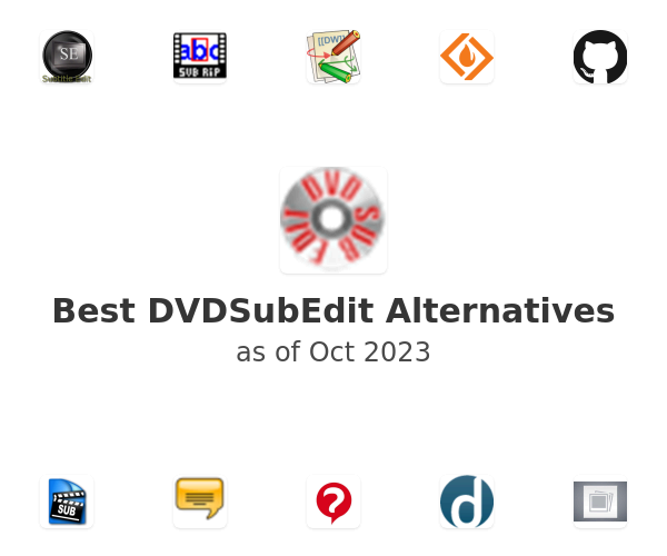 Best DVDSubEdit Alternatives