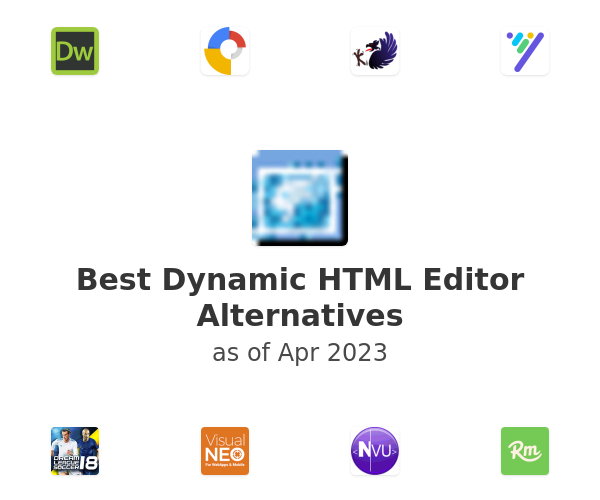 Best Dynamic HTML Editor Alternatives