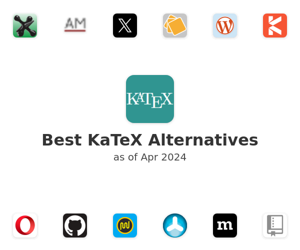 Best KaTeX Alternatives