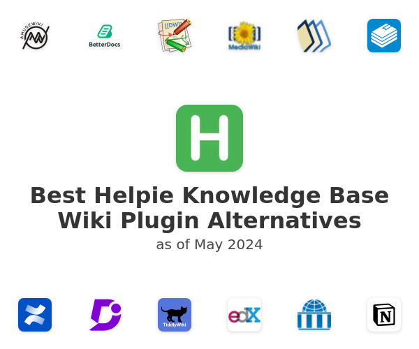Best Helpie Knowledge Base Wiki Plugin Alternatives