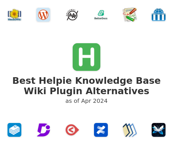 Best Helpie Knowledge Base Wiki Plugin Alternatives
