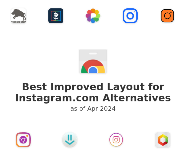 Best Improved Layout for Instagram.com Alternatives