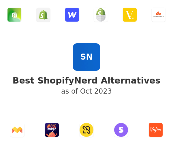 Best ShopifyNerd Alternatives
