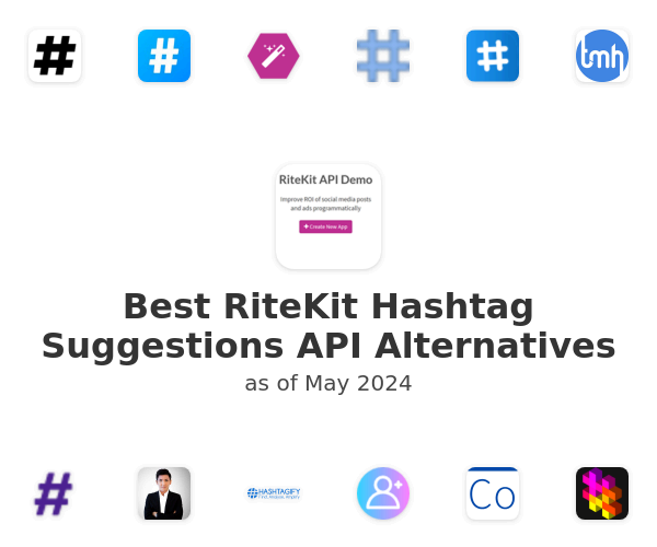 Best RiteKit Hashtag Suggestions API Alternatives