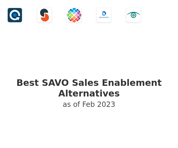 Best SAVO Sales Enablement Alternatives
