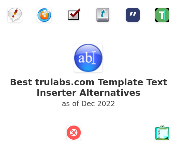 Best trulabs.com Template Text Inserter Alternatives