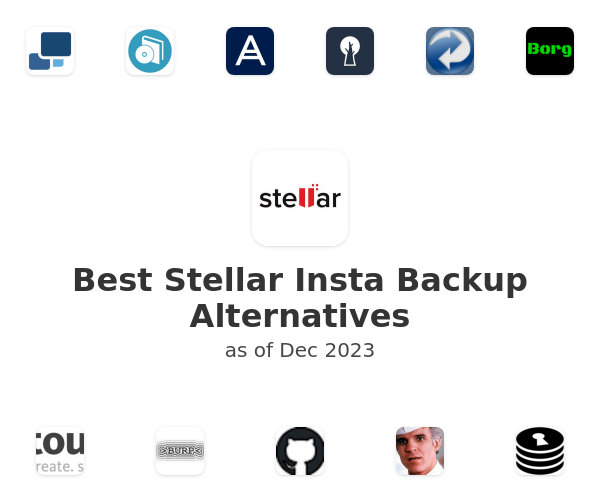 Best Stellar Insta Backup Alternatives