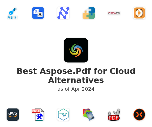Best Aspose.Pdf for Cloud Alternatives