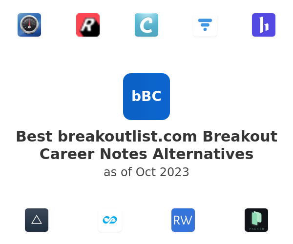Best breakoutlist.com Breakout Career Notes Alternatives