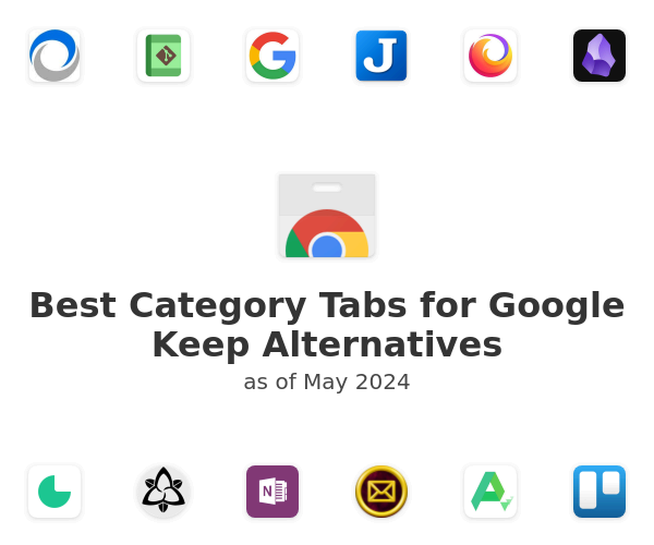 Best Category Tabs for Google Keep Alternatives