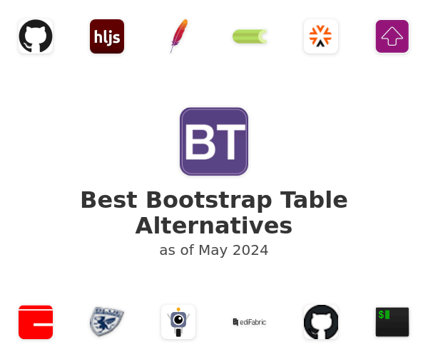 Best Bootstrap Table Alternatives