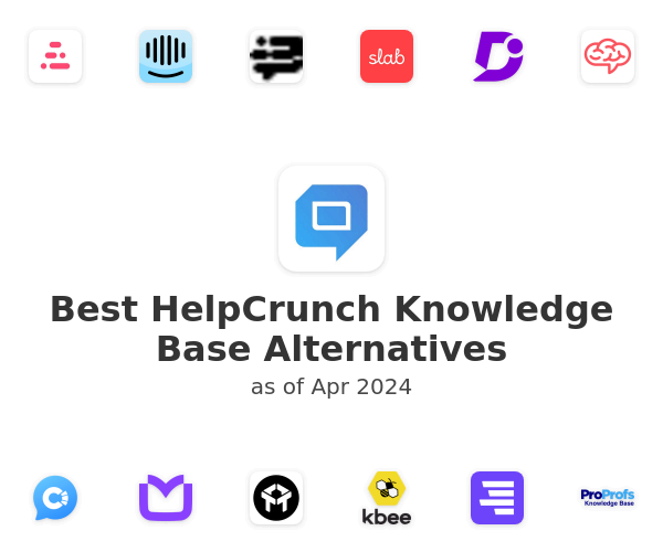 Best HelpCrunch Knowledge Base Alternatives