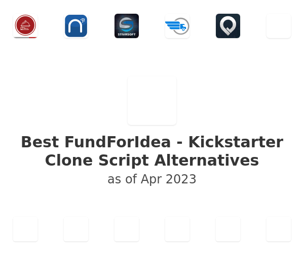 Best FundForIdea - Kickstarter Clone Script Alternatives