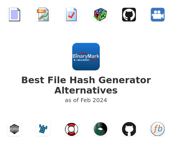 Best File Hash Generator Alternatives