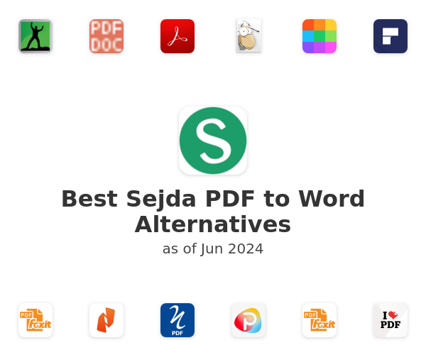 Best Sejda PDF to Word Alternatives