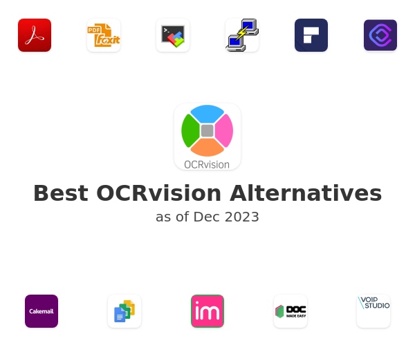 Best OCRvision Alternatives