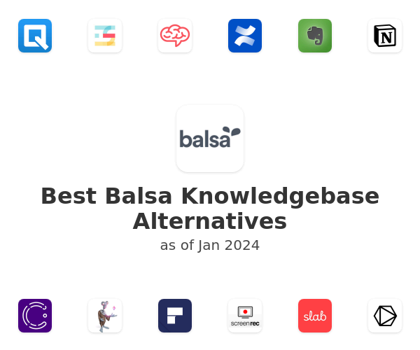 Best Balsa Knowledgebase Alternatives