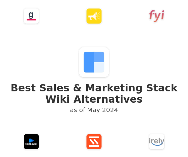 Best Sales & Marketing Stack Wiki Alternatives