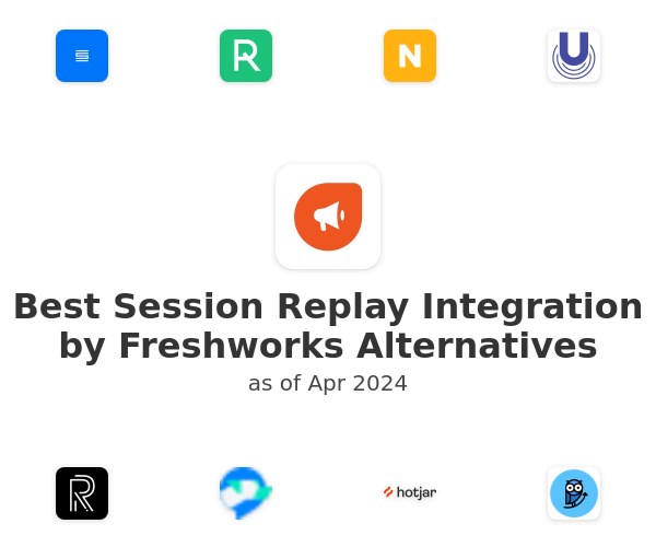 Best Session Replay Integration by Freshworks Alternatives
