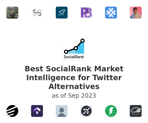 Best SocialRank Market Intelligence for Twitter Alternatives
