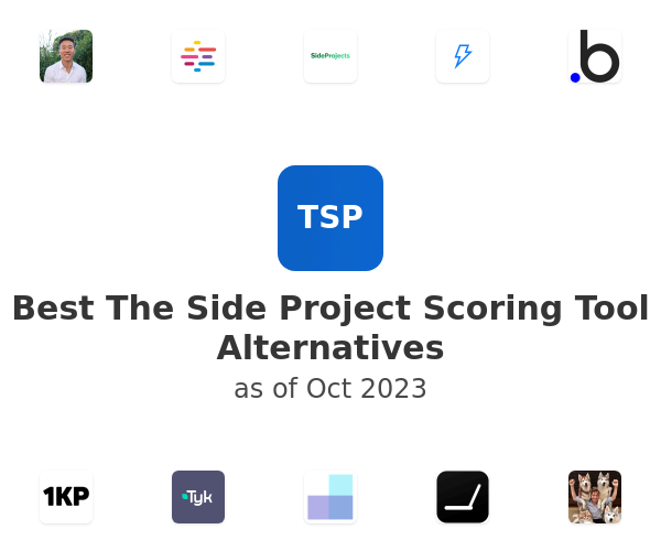 Best The Side Project Scoring Tool Alternatives