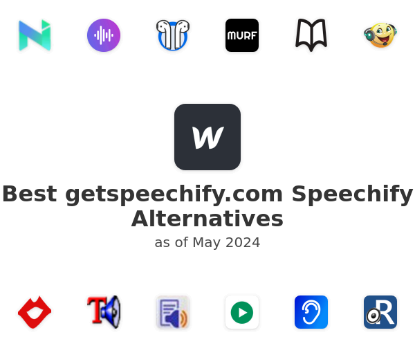 Best getspeechify.com Speechify Alternatives