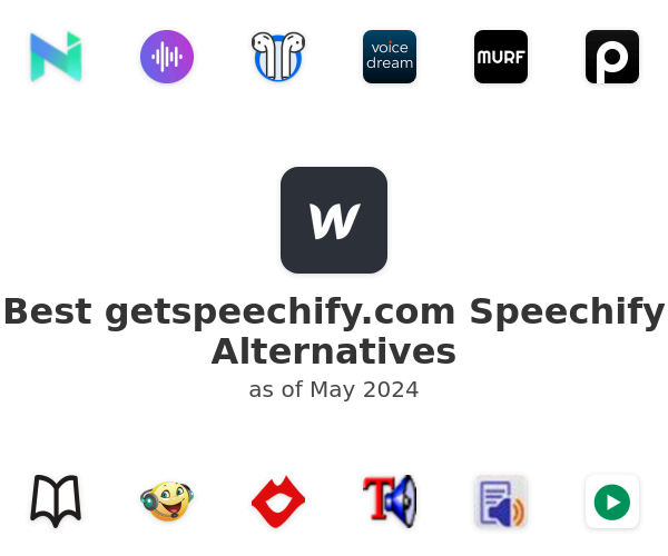 Best getspeechify.com Speechify Alternatives