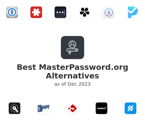 Best MasterPassword.org Alternatives