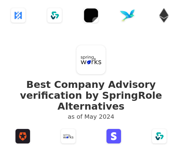 Best Company Advisory verification by SpringRole Alternatives