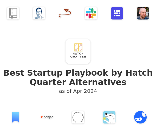 Best Startup Playbook by Hatch Quarter Alternatives