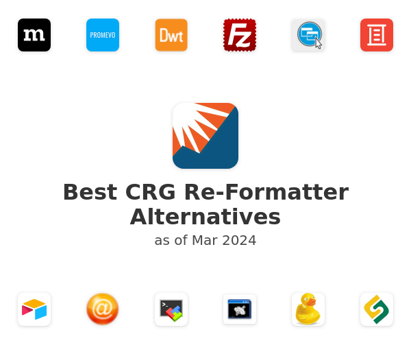 Best CRG Re-Formatter Alternatives