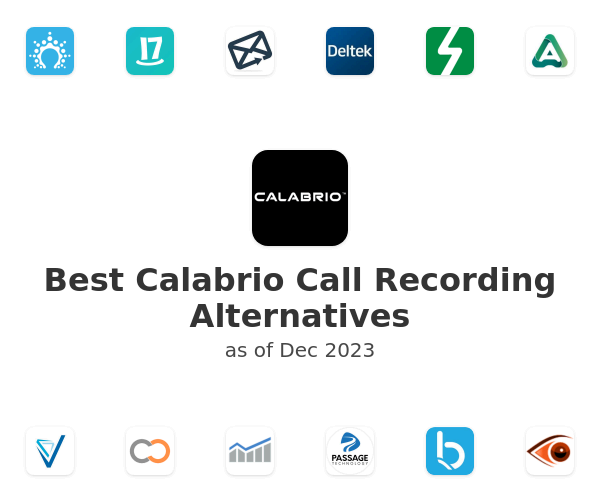 Best Calabrio Call Recording Alternatives