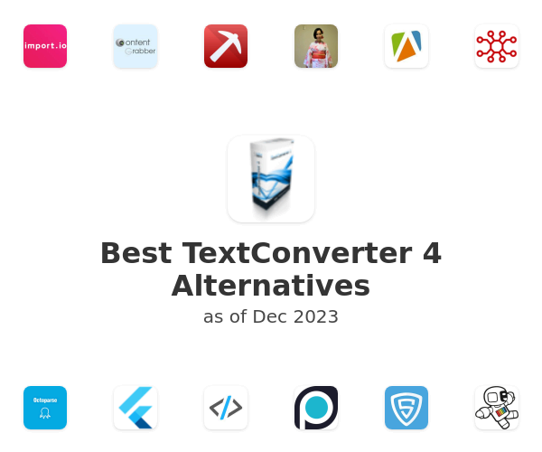 Best TextConverter 4 Alternatives