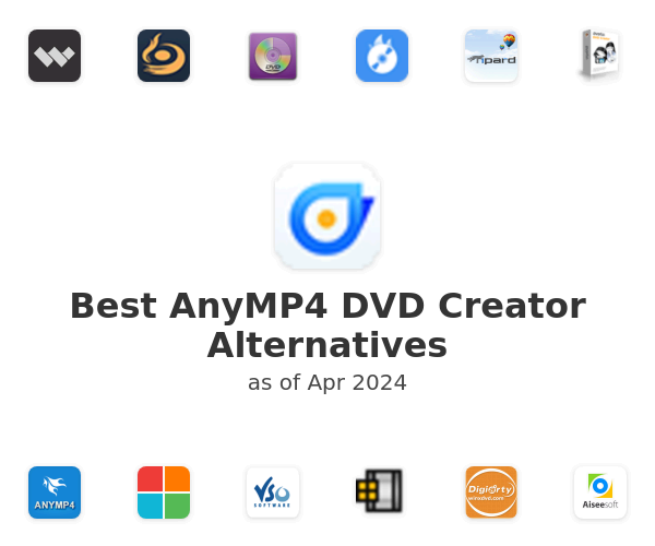 Best AnyMP4 DVD Creator Alternatives