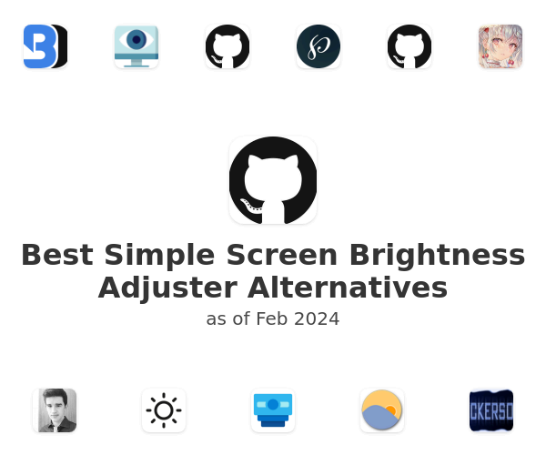 Best Simple Screen Brightness Adjuster Alternatives