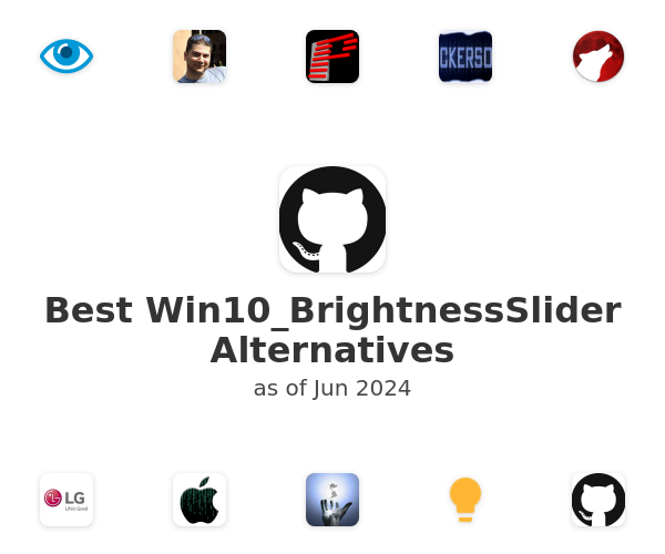 Best Win10_BrightnessSlider Alternatives