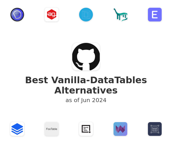 Best Vanilla-DataTables Alternatives