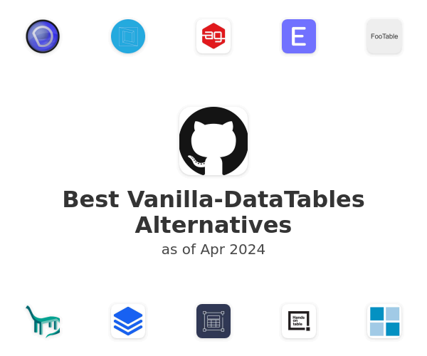 Best Vanilla-DataTables Alternatives