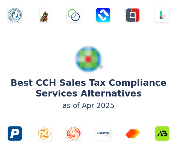 Best CCH Sales Tax Compliance Services Alternatives