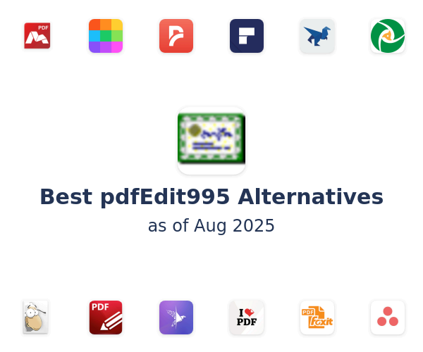 Best pdfEdit995 Alternatives